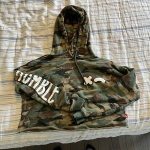 Rumble Camo Cropped Hoodie